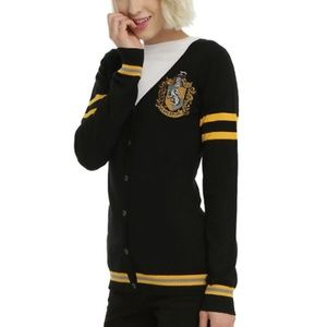 Harry Potter Hufflepuff Cardigan Hot Topic Small